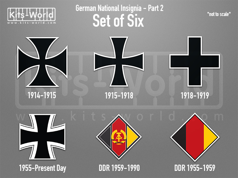 Kitsworld SAV Sticker Set - German National Insignia - Part 2  